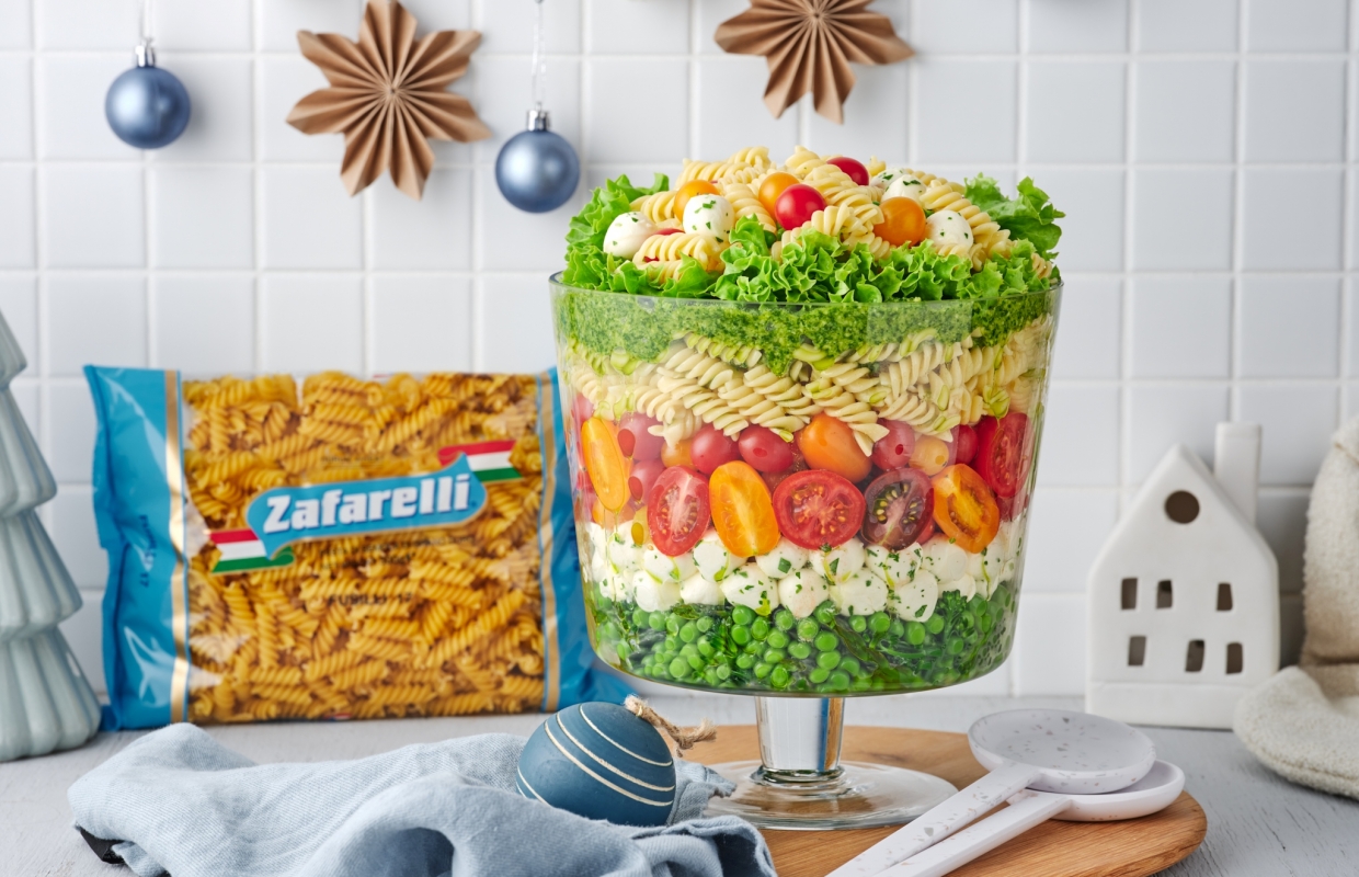Christmas Fusilli Trifle Salad