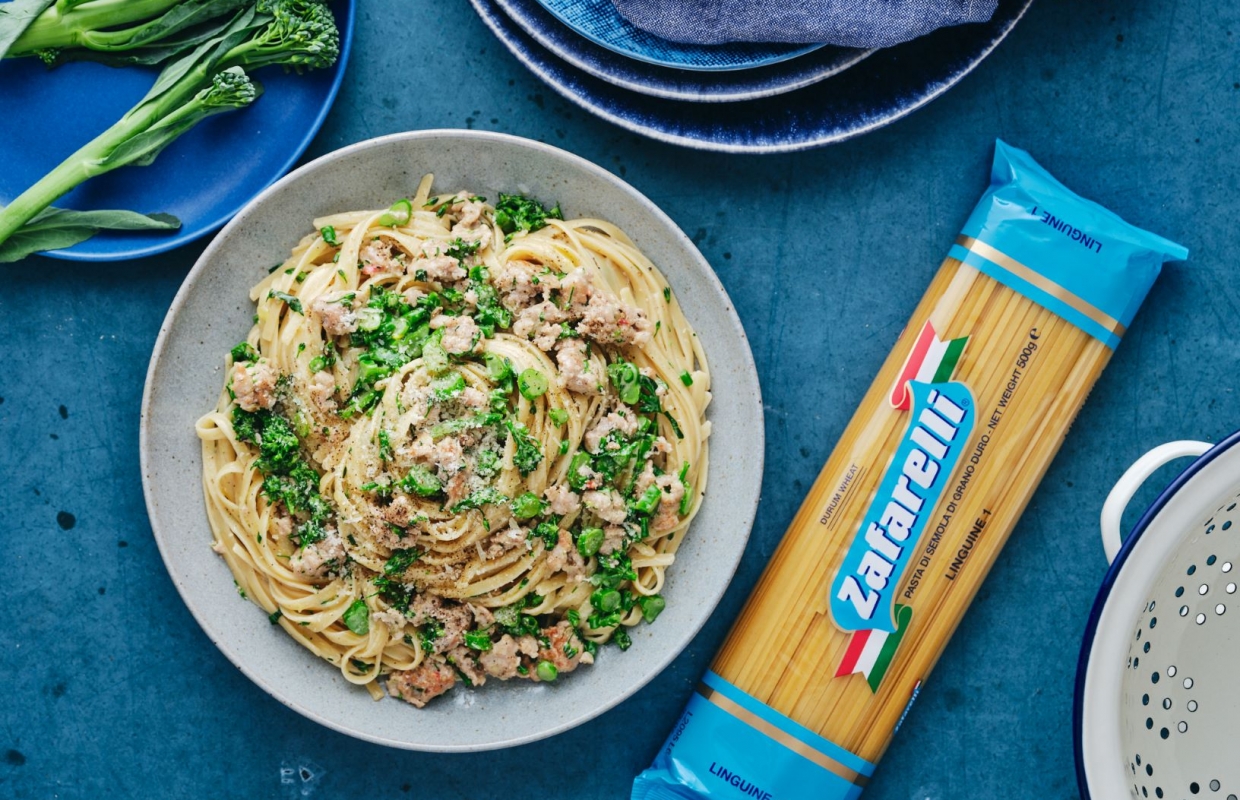 Italian Sausage & Broccolini Linguine